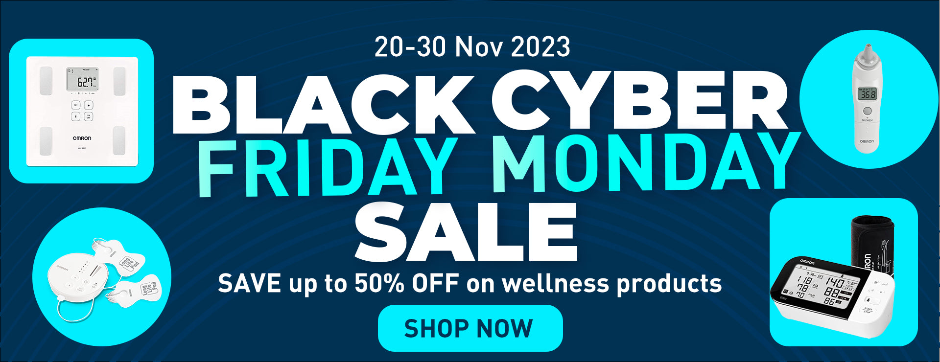 BLACK FRIDAY & CYBER MONDAY SALE from 20 to 30 November