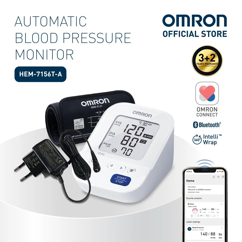 Automatic Blood Pressure Monitor IQ BT Power [HEM-7194T1-FLC]