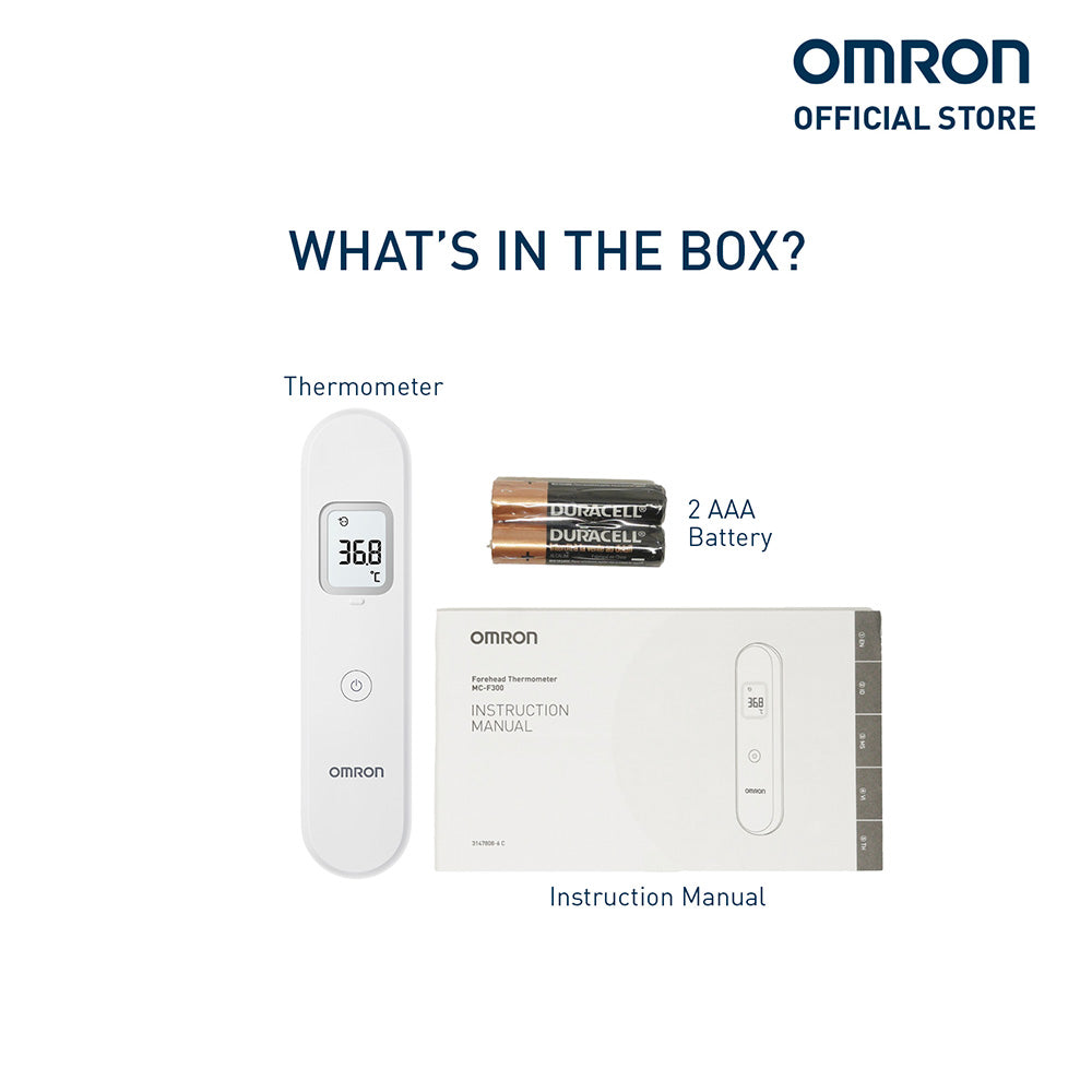 OMRON Forehead Thermometer MC-F300 (1-year warranty)