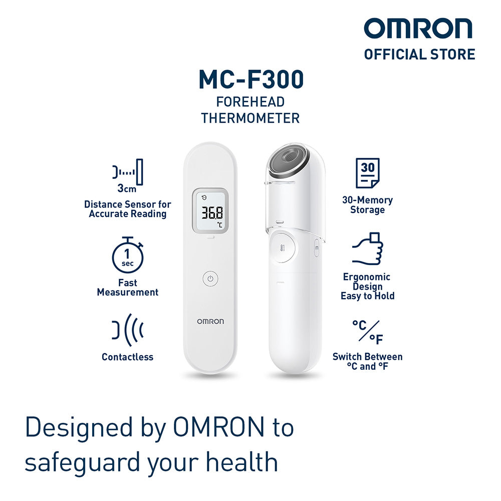 OMRON Forehead Thermometer MC-F300 (1-year warranty)