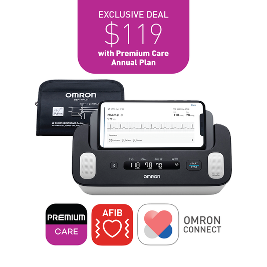 [Premium Care Exclusive] Complete| Upper Arm Blood Pressure Monitor + ECG ( HEM-7530T)