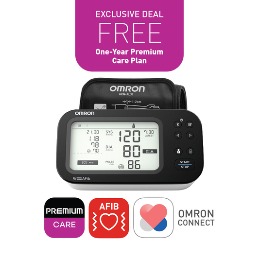 Automatic Blood Pressure Monitor Atrial Fibrillation HEM-7383T1