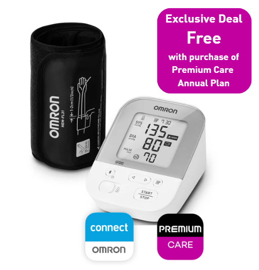 [Premium Care Exclusive] Upper Arm Blood Pressure Monitor HEM-7155T-AP
